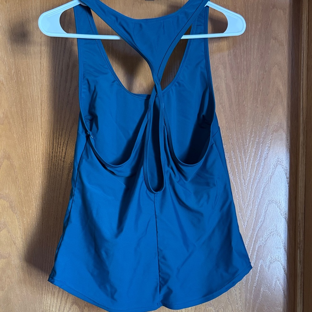 Blue Racerback Tank Top - Picture 3 of 6